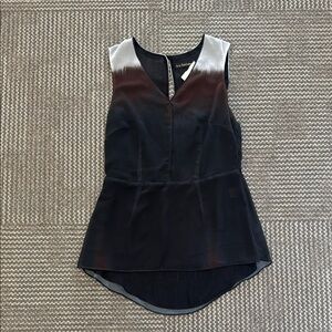 NWT Iris Setlakwe Sleeveless High Waist Two-Tone Print Top(, size 6